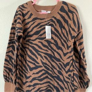 NWT GAP KIDS ZEBRA PRINT SWEATER DRESS IN SIZE 6-7 KIDS